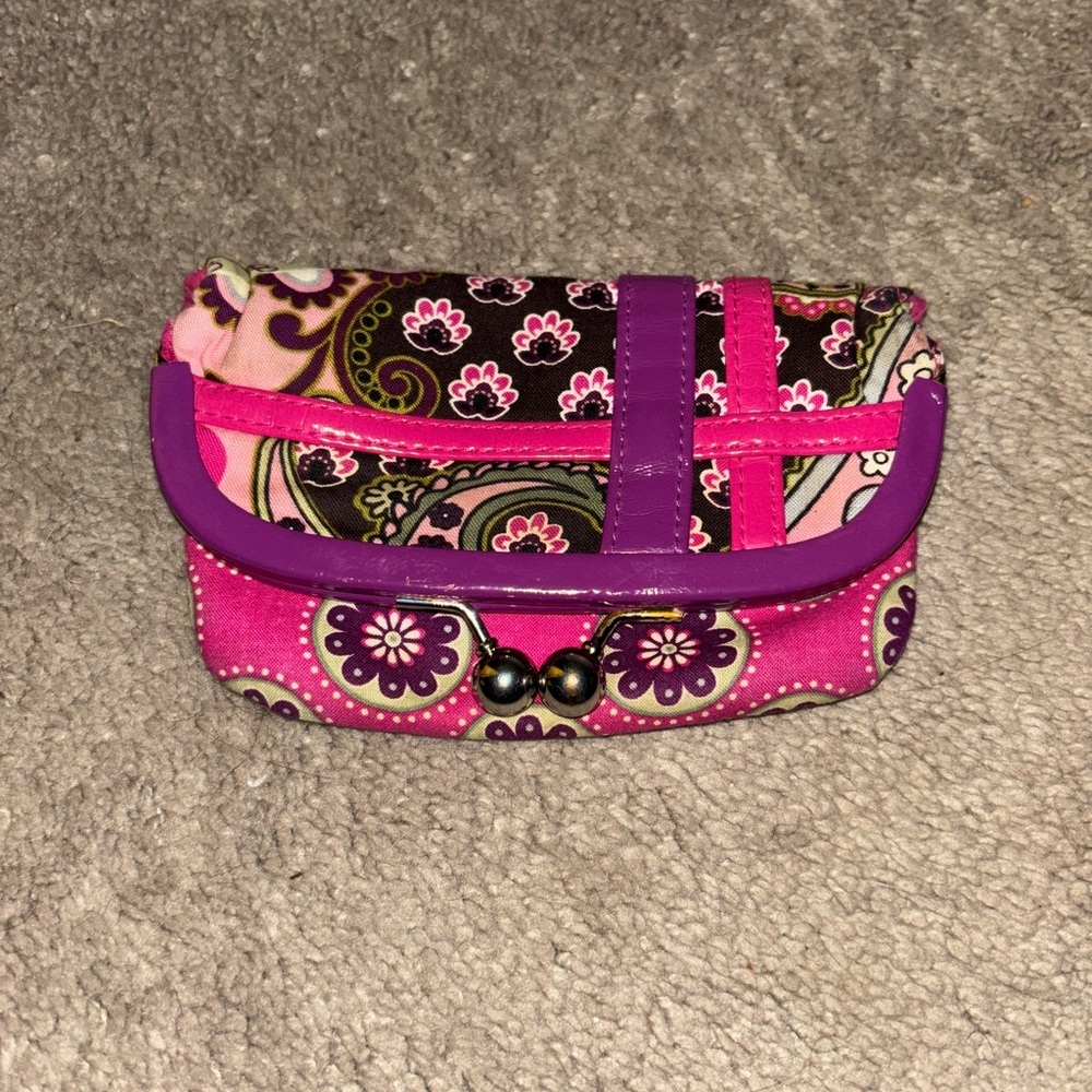 Vera Bradley Very Berry Paisley Large Coin Purse